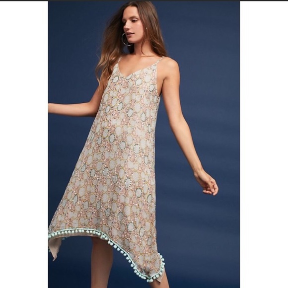 NWT Anthropologie Amalfi Sequin Dress - Picture 1 of 7